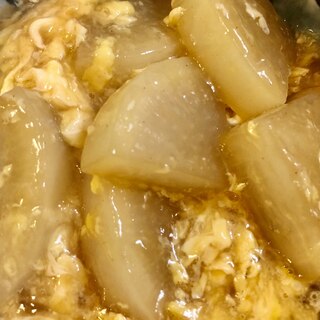 簡単副菜♫大根と卵のトロトロ甘旨煮込み